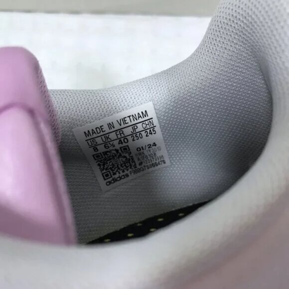 Lilac White Adidas Women 8 - Picture 6 of 8